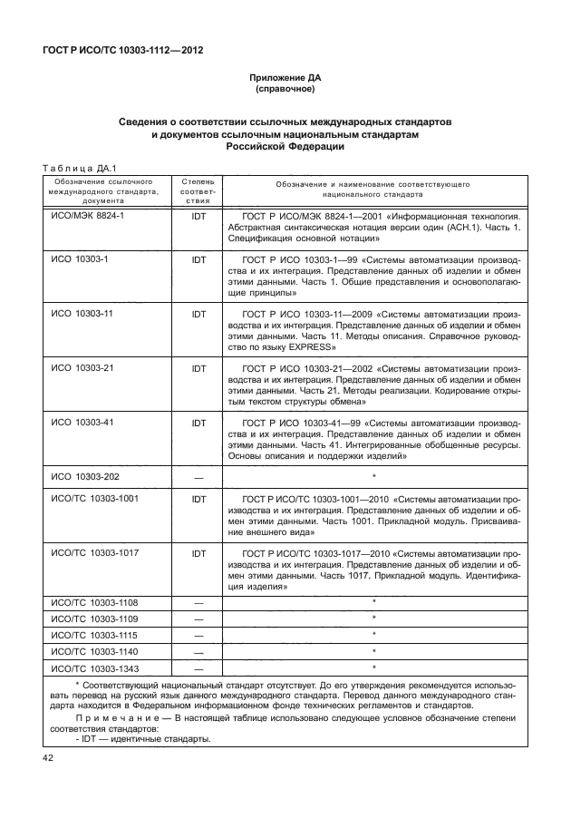 ГОСТ Р ИСО/ТС 10303-1112-2012,  46.