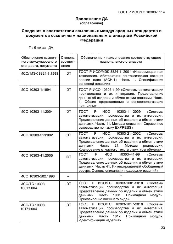 ГОСТ Р ИСО/ТС 10303-1114-2013,  29.