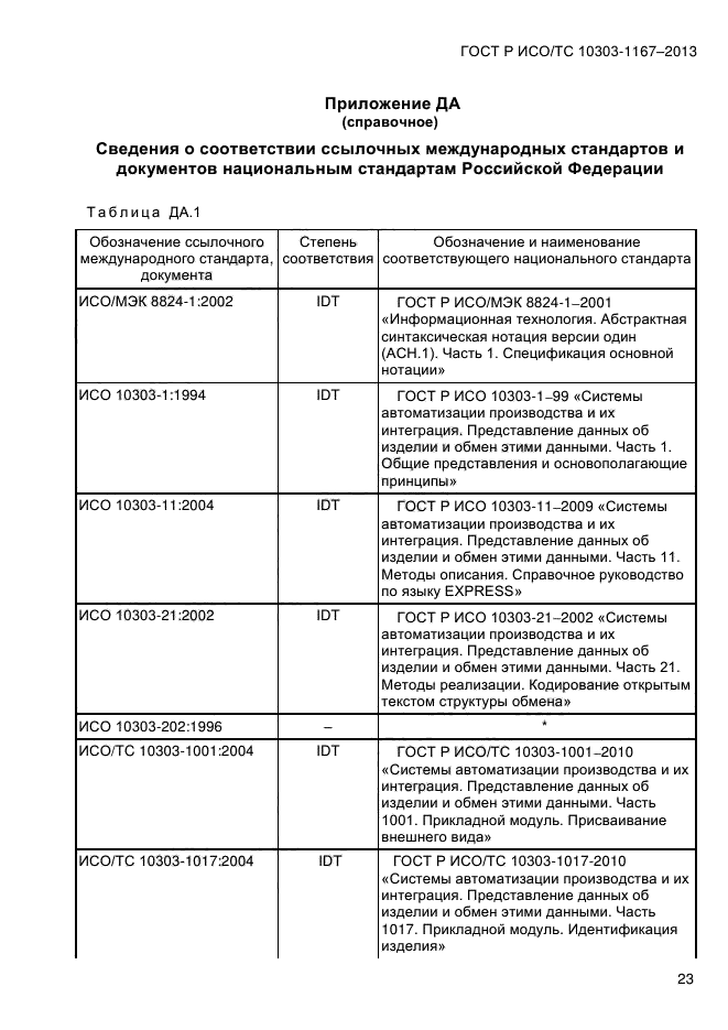 ГОСТ Р ИСО/ТС 10303-1167-2013,  29.