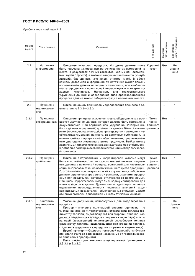 ГОСТ Р ИСО/ТС 14048-2009,  24.