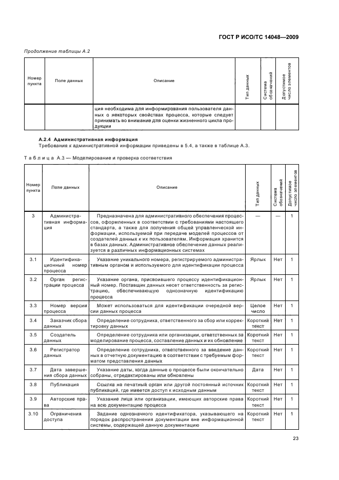 ГОСТ Р ИСО/ТС 14048-2009,  27.