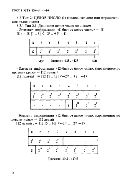 ГОСТ Р МЭК 870-5-4-96,  19.