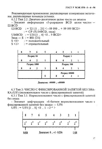 ГОСТ Р МЭК 870-5-4-96,  20.