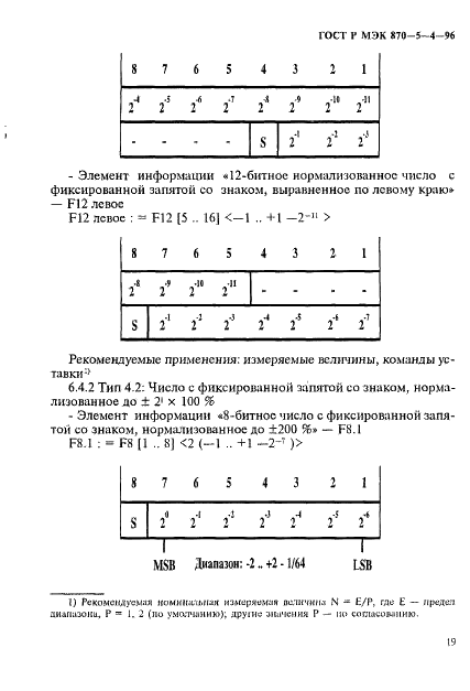 ГОСТ Р МЭК 870-5-4-96,  22.