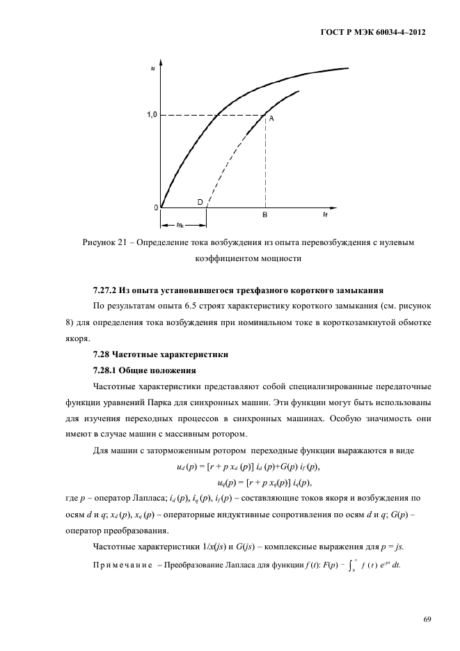 ГОСТ Р МЭК 60034-4-2012,  73.