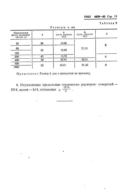 ГОСТ 6039-82,  15.