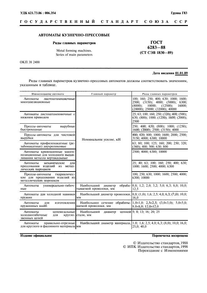 ГОСТ 6283-88,  2.