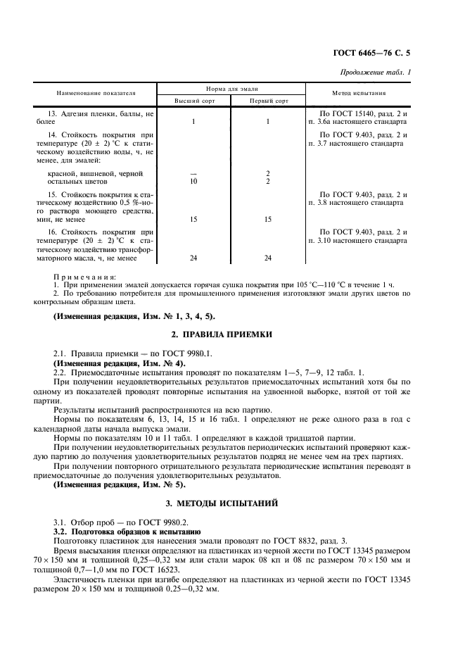 ГОСТ 6465-76,  6.