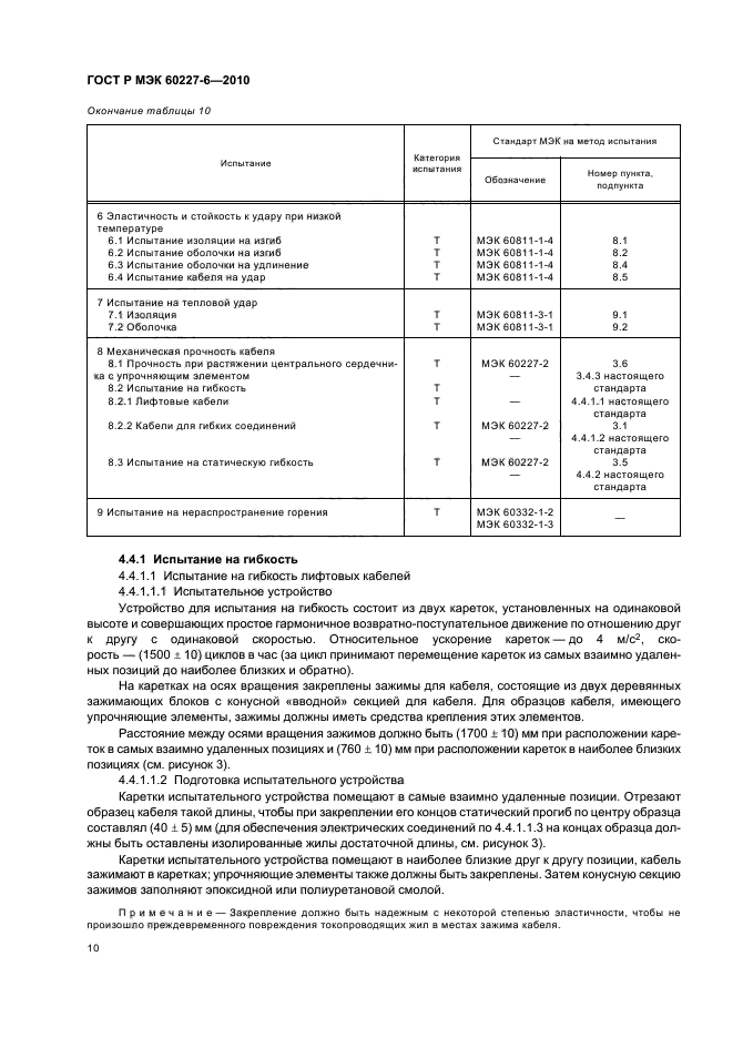 ГОСТ Р МЭК 60227-6-2010,  14.