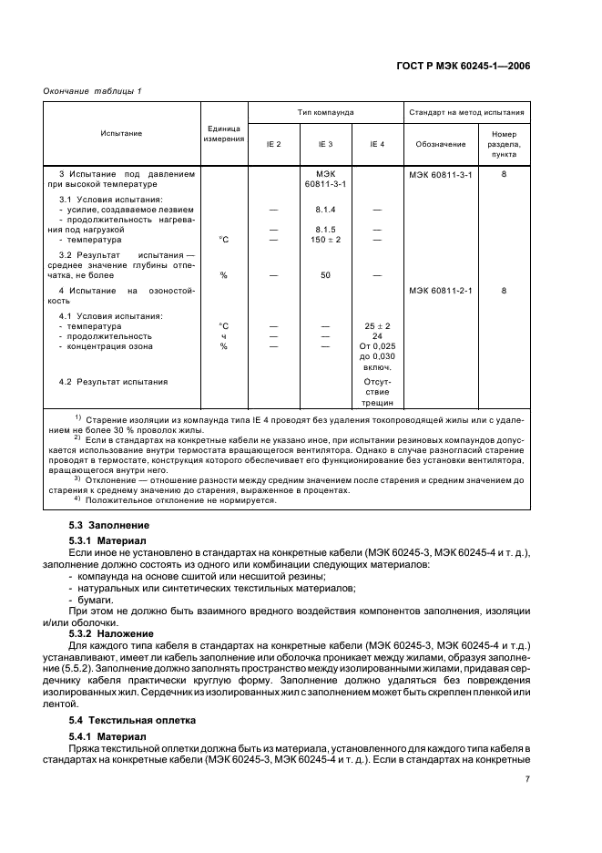 ГОСТ Р МЭК 60245-1-2006,  10.