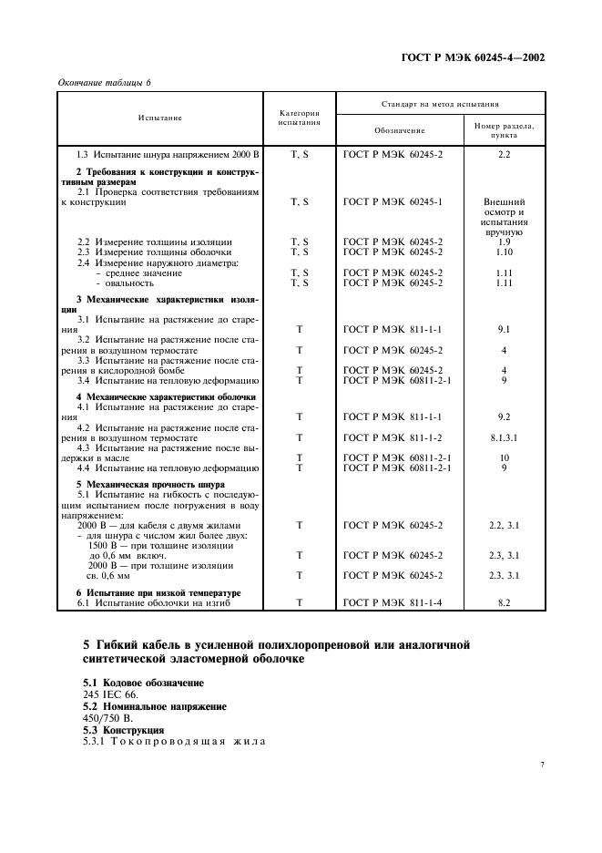 ГОСТ Р МЭК 60245-4-2002,  10.