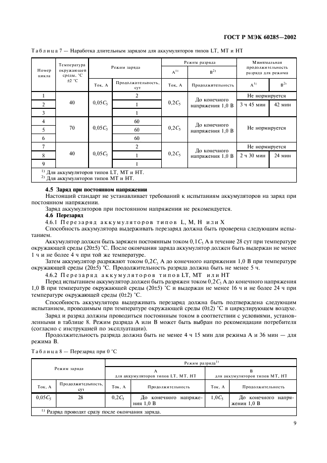 ГОСТ Р МЭК 60285-2002,  12.