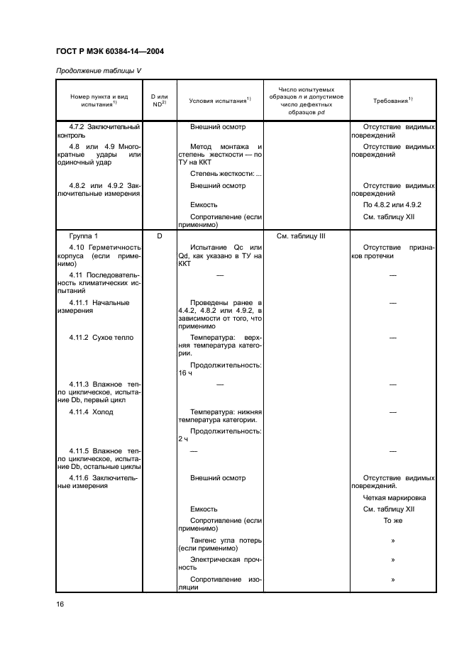 ГОСТ Р МЭК 60384-14-2004,  19.