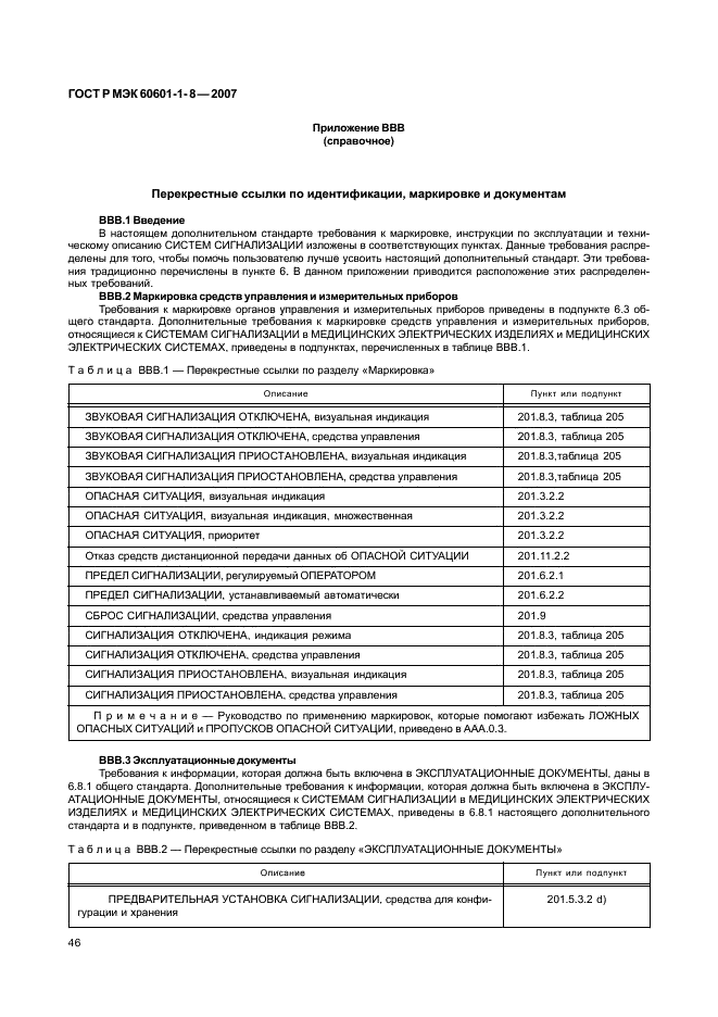 ГОСТ Р МЭК 60601-1-8-2007,  51.