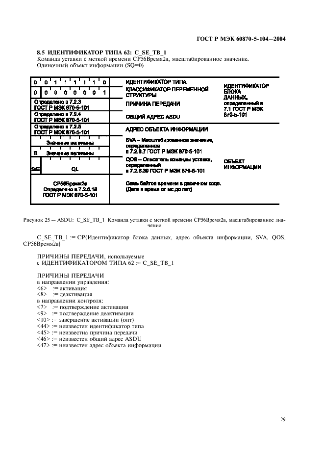 ГОСТ Р МЭК 60870-5-104-2004,  32.