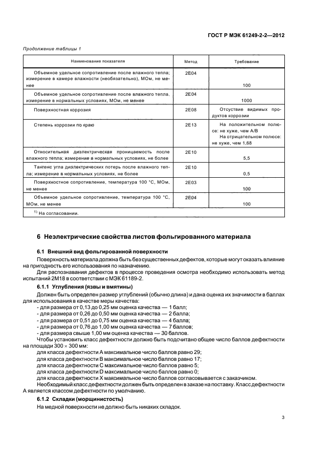 ГОСТ Р МЭК 61249-2-2-2012,  6.