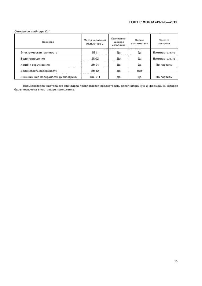 ГОСТ Р МЭК 61249-2-6-2012,  16.