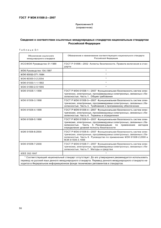 ГОСТ Р МЭК 61508-2-2007,  61.