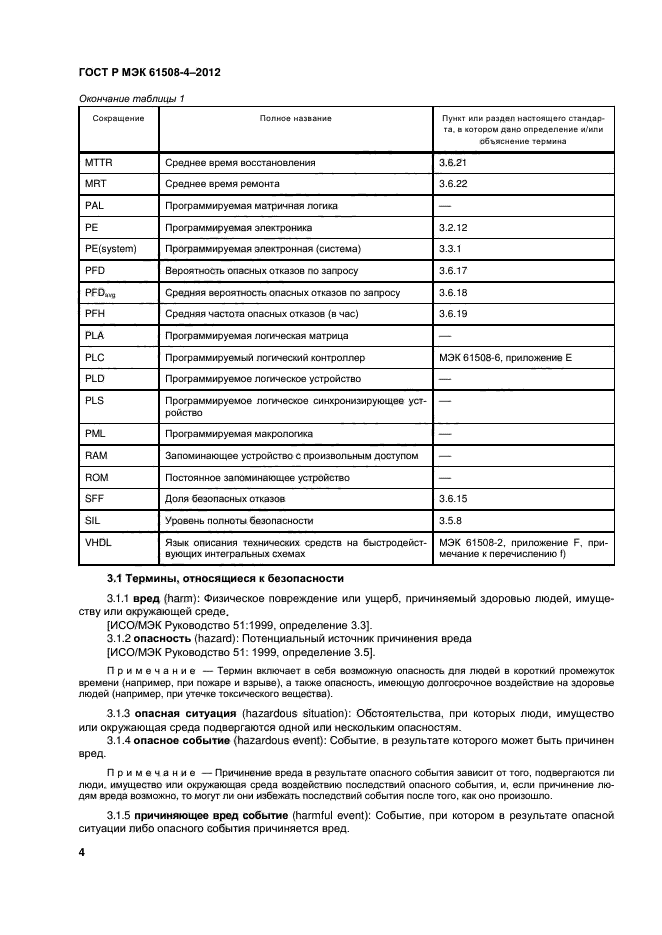 ГОСТ Р МЭК 61508-4-2012,  9.