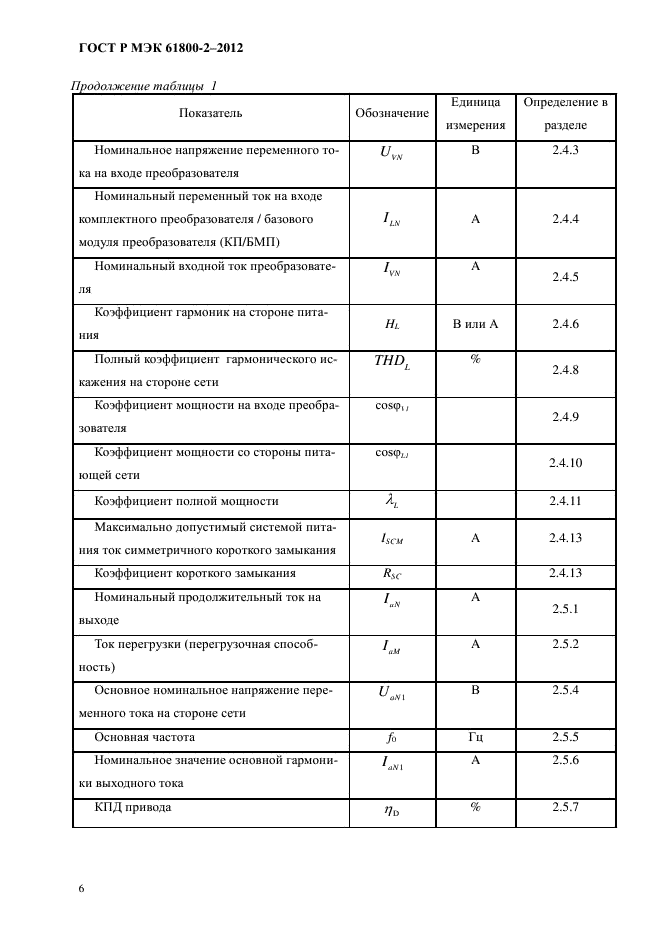 ГОСТ Р МЭК 61800-2-2012,  12.