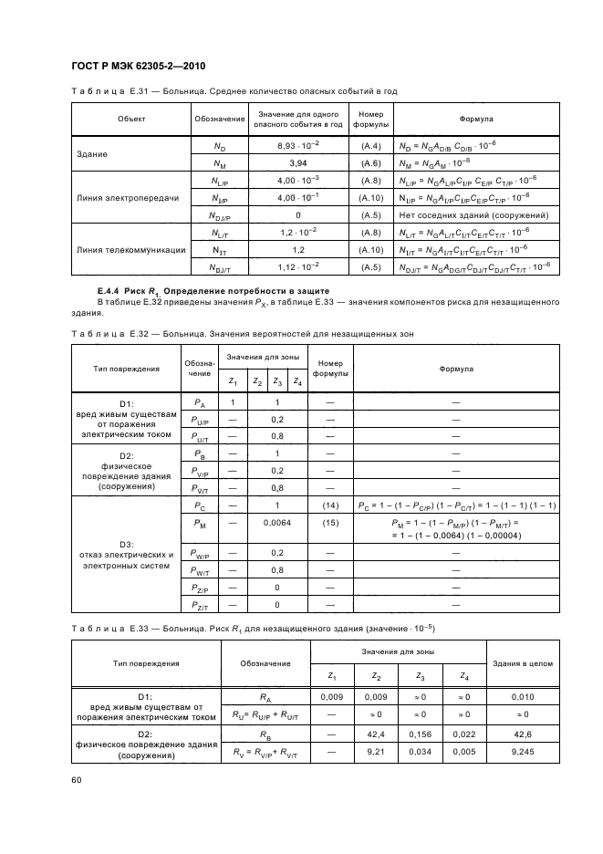 ГОСТ Р МЭК 62305-2-2010,  64.