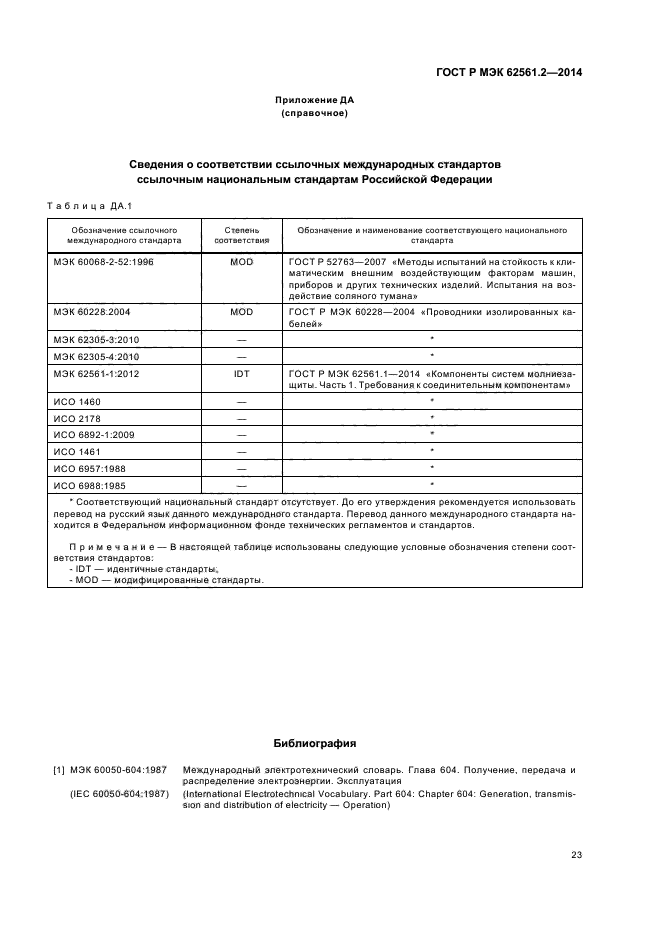 ГОСТ Р МЭК 62561.2-2014,  26.