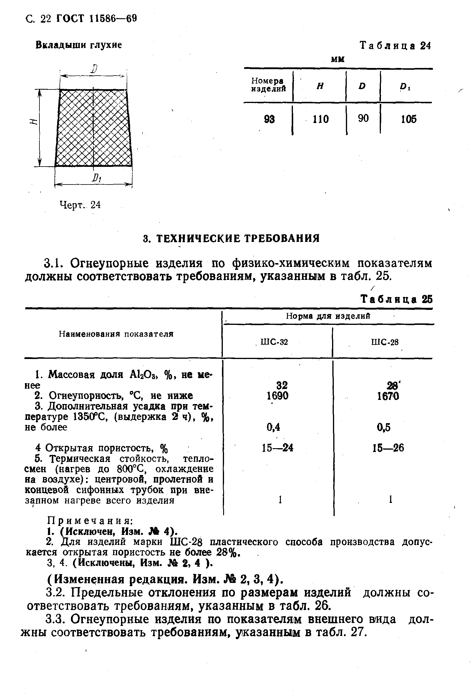 ГОСТ 11586-69,  23.