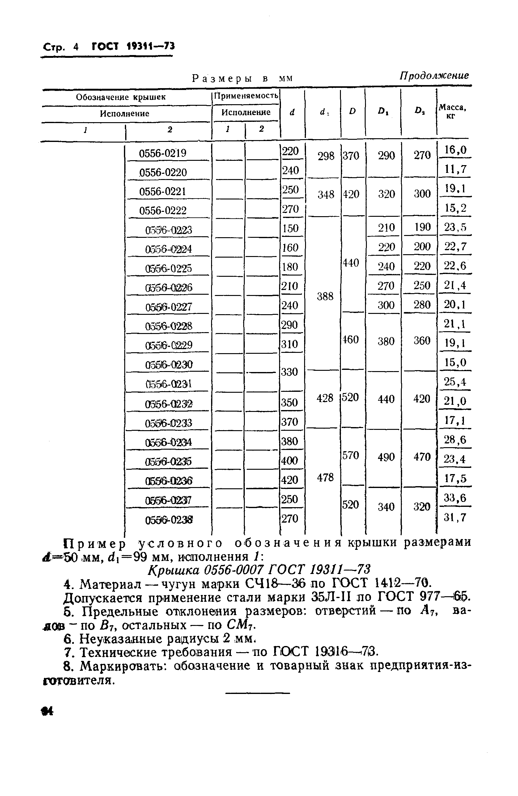 ГОСТ 19311-73,  4.