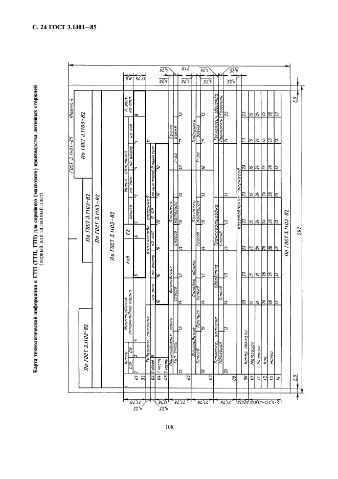 ГОСТ 3.1401-85,  25.