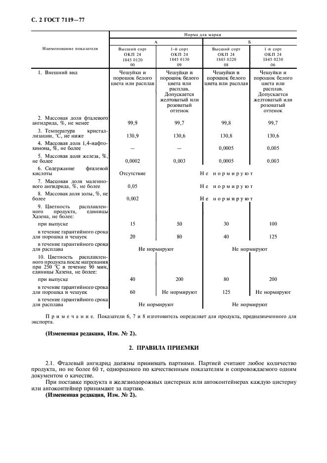 ГОСТ 7119-77,  3.