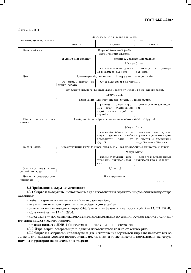 ГОСТ 7442-2002,  5.