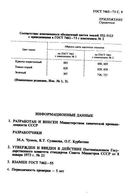 ГОСТ 7462-73,  10.