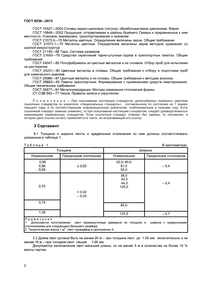 ГОСТ 8036-2013,  4.