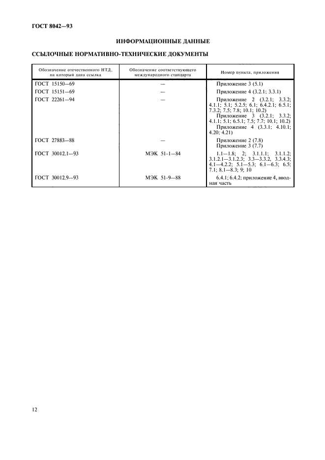 ГОСТ 8042-93,  14.