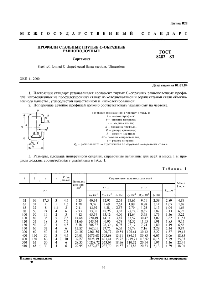 ГОСТ 8282-83,  1.