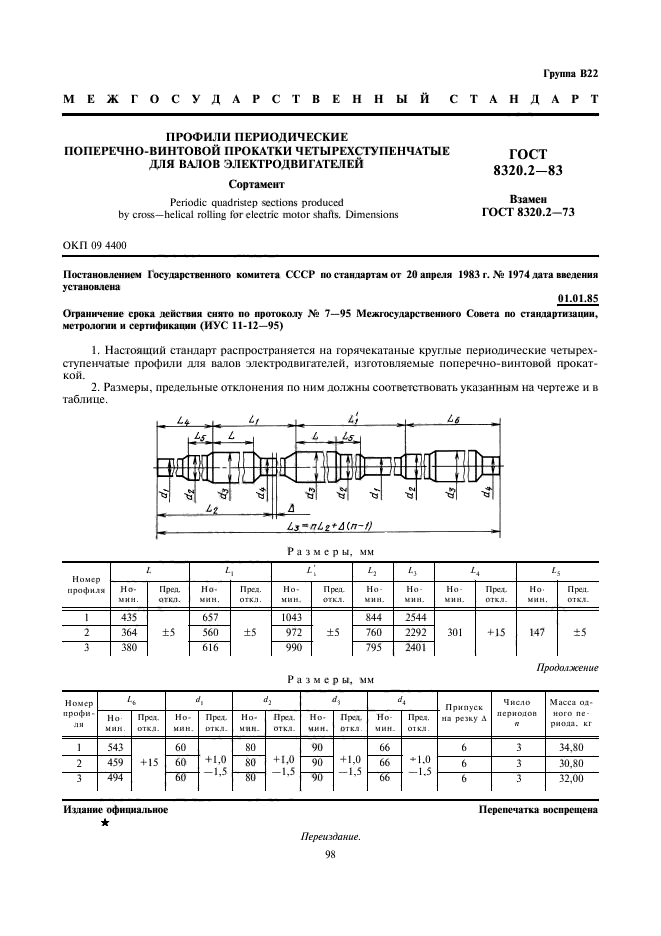 ГОСТ 8320.2-83,  1.