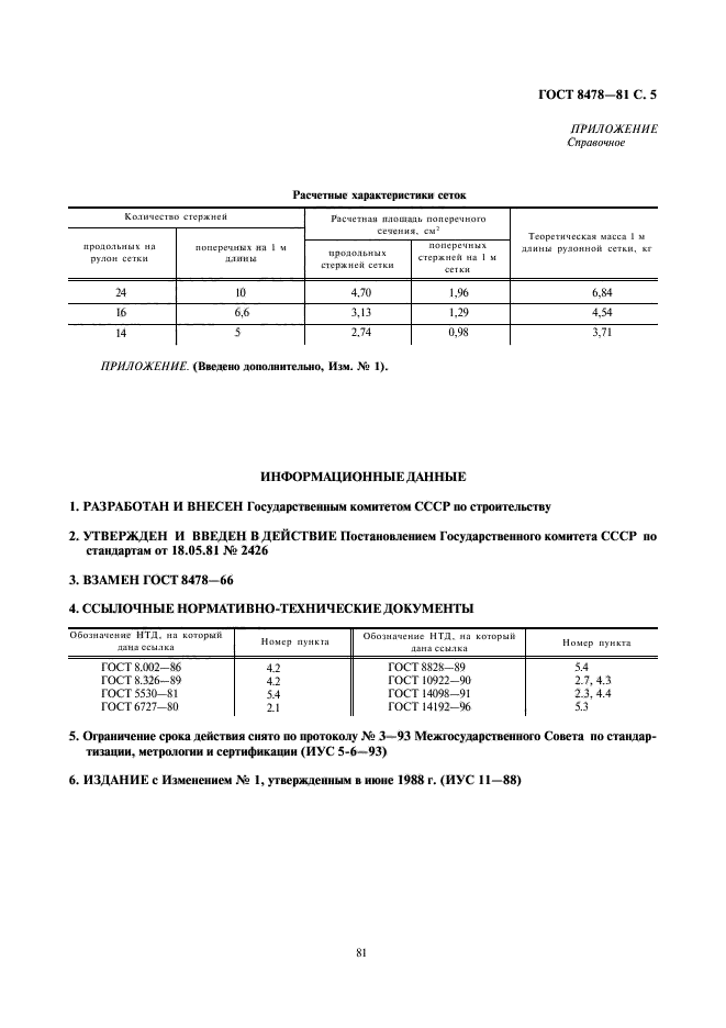 ГОСТ 8478-81,  5.