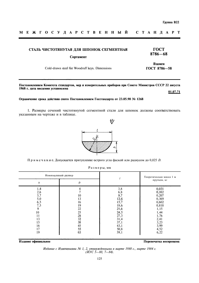 ГОСТ 8786-68,  1.