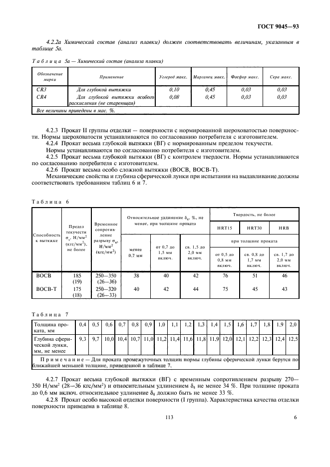 ГОСТ 9045-93,  8.