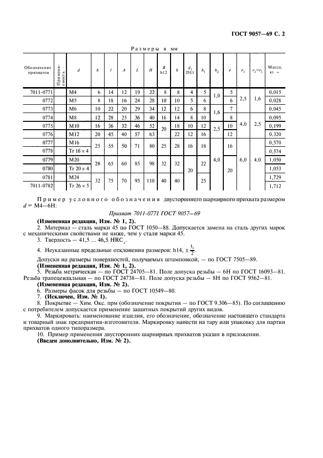 ГОСТ 9057-69,  3.