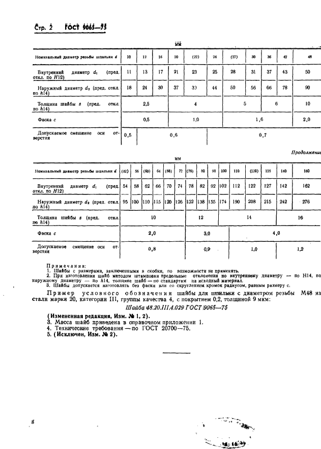 ГОСТ 9065-75,  2.