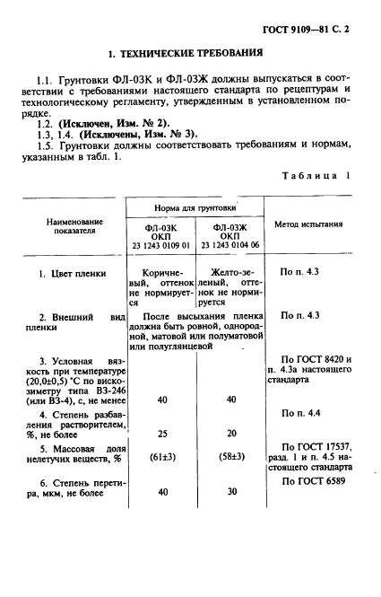 ГОСТ 9109-81,  3.