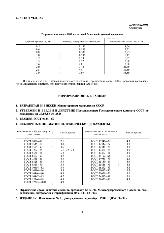 ГОСТ 9124-85,  5.