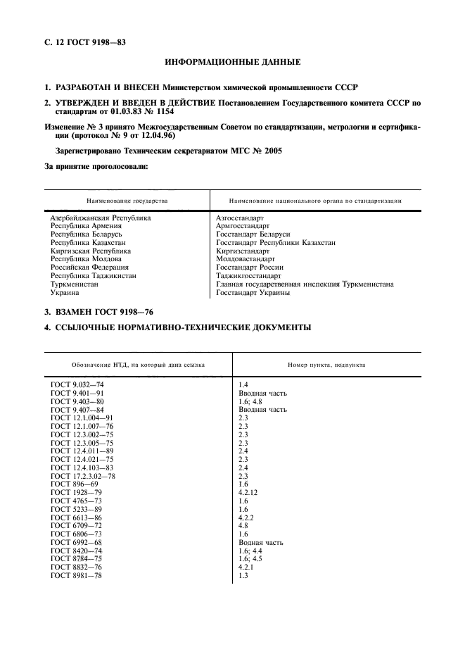 ГОСТ 9198-83,  13.