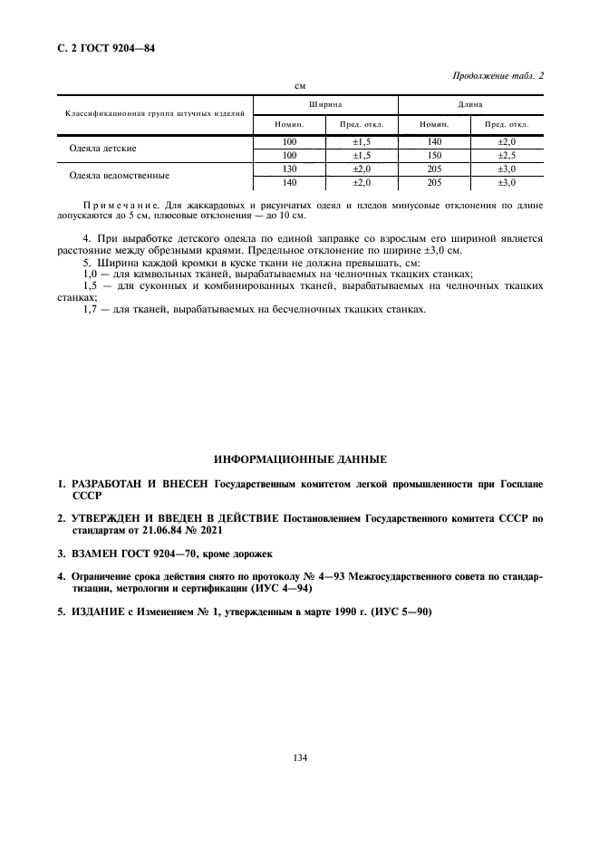 ГОСТ 9204-84,  2.