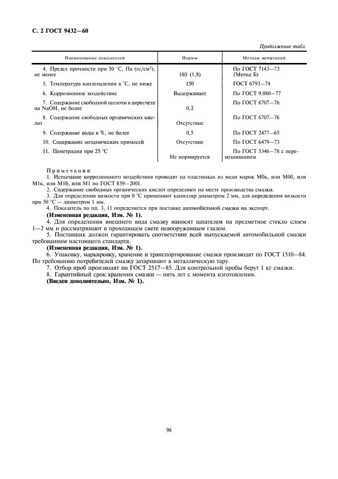 ГОСТ 9432-60,  2.