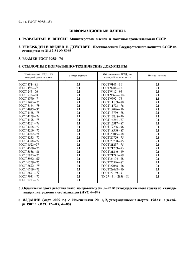 ГОСТ 9958-81,  15.