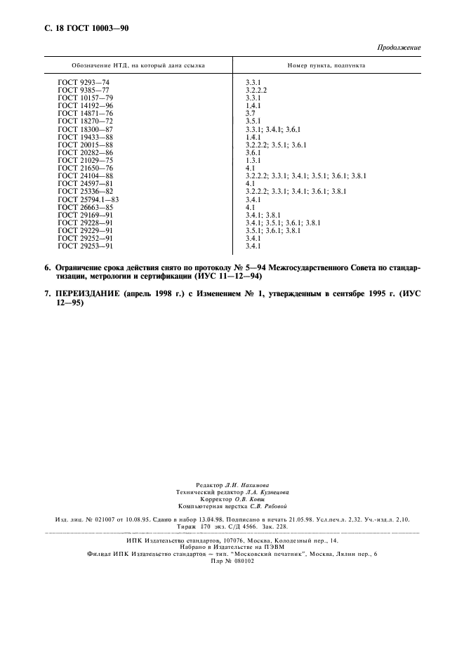 ГОСТ 10003-90,  20.