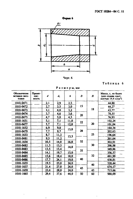 ГОСТ 10284-84,  13.