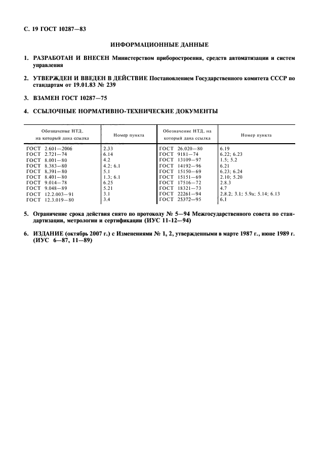 ГОСТ 10287-83,  20.